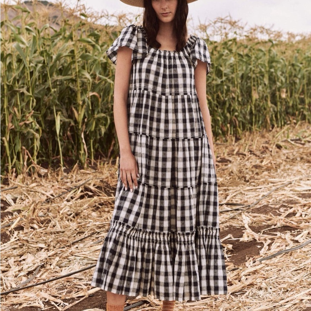 THE GREAT. The Nightingale Gingham Dress
